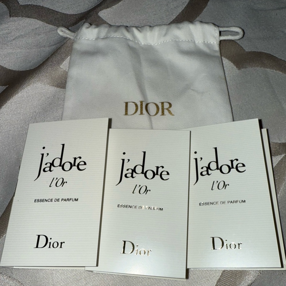 Dior J'adore L'or Essence de Parfum Trio with Pouch